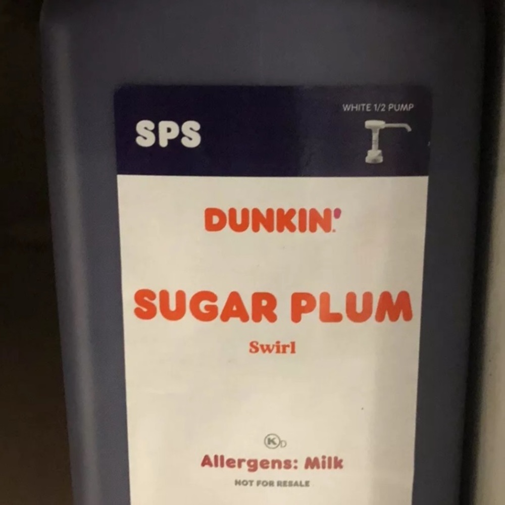 Dunkin’ swirl sugar plum